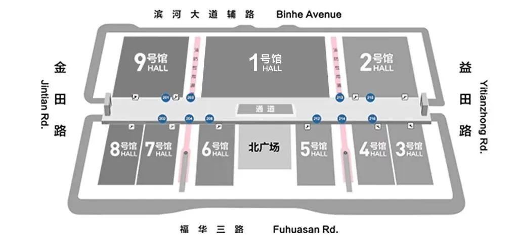 深圳國(guó)際電池技術(shù)展覽會(huì)展館分布